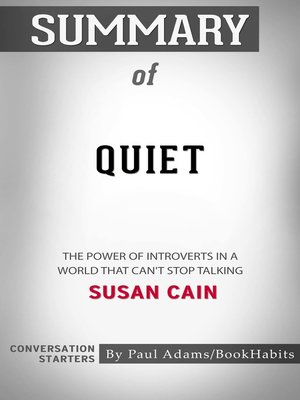 cover image of Summary of Quiet